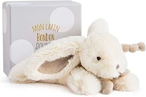 Doudou et Compagnie Lapin Bonbon przytulanka, 25 cm, taupe