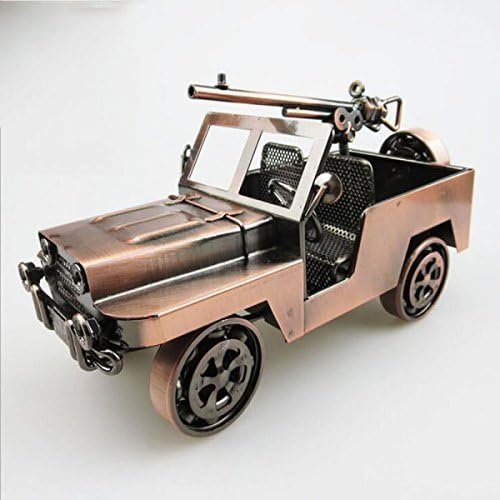 Jeep Classic Car Model Retro Iron Car Creative Ornaments Metal Crafts Decoration