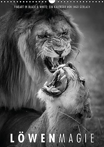 FineArt in Black and White: LöwenmagieCH-Version (Wandkalender 2017 DIN A3 hoch): Der Kalender für den anspruchsvollen Genießer afrikanischen Tierlebens. (Monatskalender, 14 Seiten ) (CALVENDO Tiere)