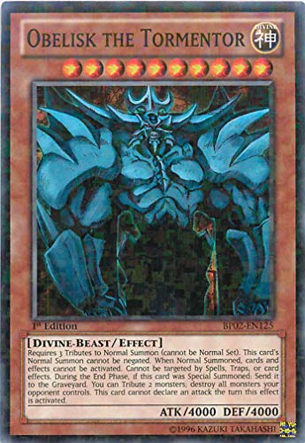 Yu-Gi-Oh! - Obelisk the Tormentor (BP02-EN125) - Battle Pack 2: War of the Giants - 1st Edition - Mosaic Rare