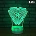 Produktbild 3D Nachtlicht Nachtlicht Abstraktes Objekt 3D Nachtlicht Bunte Touch Fernbedienung Led Crack Acryl Tischlampe Geschenk LED-Lichtquellen