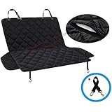 ZFLIN Pet Car Seat Cover for Dog -Thickening, Anti-slip Car Backing Seat Cover for Trucks Suv's and Vehicles Seat Side Flaps Nonslip, Extra Side Flaps, Machine Washable Barrier Dog Seat Cover Thickening, Anti-slip(luxury-M-Black)