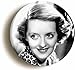 Price comparison product image "BETTE DAVIES" BADGE BUTTON PIN (1inch/25mm diameter) FORTIES HOLLYWOOD 1940s
