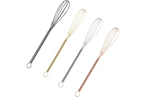 HOMSFOU Jajko 4 Sztuk Trzepaczka Mikser Do Ciasta Maszyna Do Ciasta Blender Ręczny Blender Z Drutu Silikonowego Trzepaczka Ręczny Trzepaczka Do Jajek Mini Trzepaczka Do Jajek Narzędzie Do