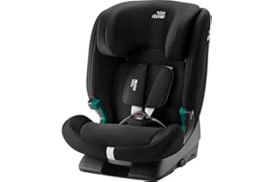 BRITAX RÖMER Kindersitz EVOLVAFIX, mit ISOFIX, für Kinder von 76-150 cm (i-Size), 15 Monate - 12 Jahre, Space Black