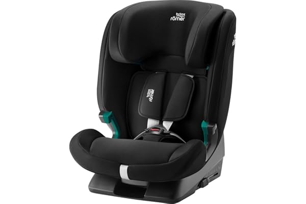 BRITAX RÖMER Siège Auto EVOLVAFIX, avec ISOFIX, enfant de 76 a 150 cm (i-Size), de 15 mois a 12 ans, Space Black