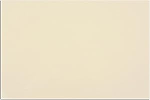 Musiclily 43,5x29cm Foglio Battipenna Materiale Pickguard Blank per Chitarra Elettrica e Basso, 3 strati Crema