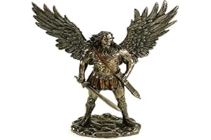 VERONESE BY JOH. VOGLER GMBH Veronese 708-7496 Arcángel Miguel con Espada bronceada Escultura Estatua Figura ángel ángel Figura