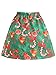 Produktbild Yangyme Herrlich Weihnachten Bowknot Bell Print Plus Size Rock Halloween-Rock Damen Vintage Röcke Blumendruck Hohe Taille Gefaltete Linie Wiggle Knie Länge Rock Stil Vintage Rock (Size : 4XL)