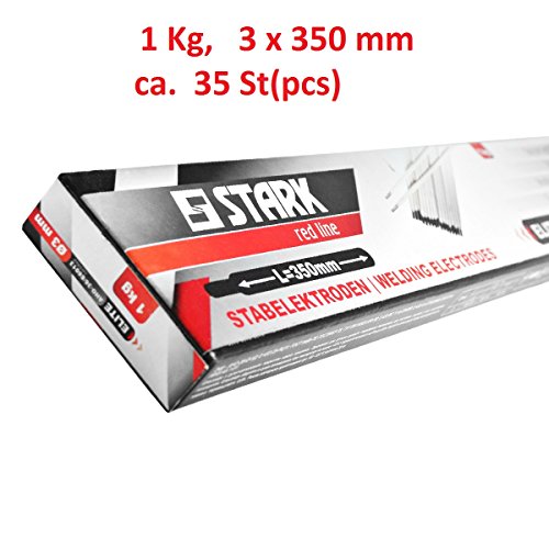 STARK Rutile universale Allround-Stabelektrode 3mm x 350 mm, Elektroden zum Schweißen 1Kg, ca.35 St.