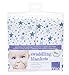 Bambino Mio Swaddling Blankets (Pack of 2, Blue Stars)