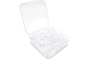 Aidqxbaoer 500 Stück Ohrring Verschluss Silikon Ohrring Stopper Ohrring Stecker Verschluss Kunststoff Ohrringe Rücken Stopper Silikon für Ohrringe (Größe 4 * 4 mm)