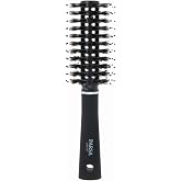 PARSA Beauty Trend Line Hair Brush (Black) | Anti-Pull Round Brush with Mixed Bristles for Volume and Body When Drying, No Pu