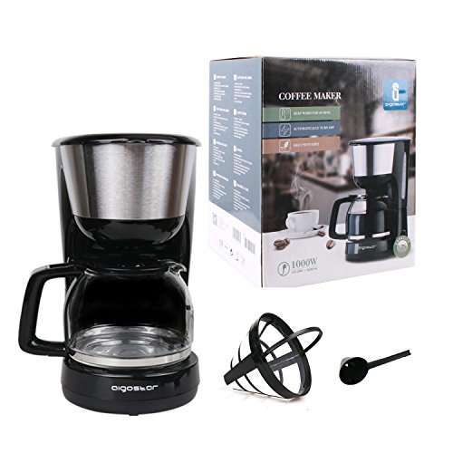 Aigostar Chocolate 30HIK – Kaffeemaschine, Kaffeemaschine, schwarz, Leistung: 1000 Watt, Kapazität: 1,25 Liter. BPA-frei. - 7