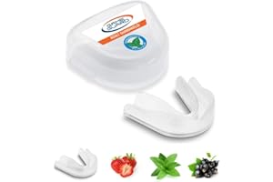 ‎GAME GUARD GAME GUARD - Mundschutz für Schulsport, Eishockey, Fußball, Kampfsport - Zahnschutz für Kinder & Erwachsene - Klar - Minzgeschmack