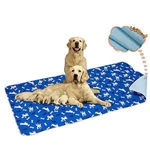 Yangbaga Washable Pee Pads for Dogs, 36x64in Extra Large Non Slip Puppy Pads, Extra Thick Whelping Pads with Great Urine Absorption, Odor Control Training Pads