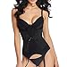 Produktbild ABsoar Lingeries Unterwäsche Versuchung Dessous Damen Sexy Frauen Bodysuit Bustier Korsett Sexy Bodydoll Jumpsuit Sexy Dessous Lingerie Set Nachthemd Dessous Set Sleepwear