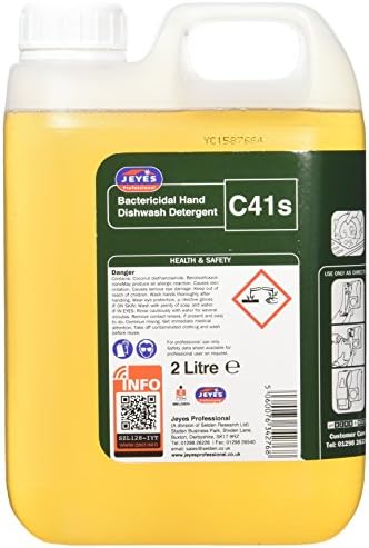 Jeyes ProfessionalBBJ044-2 C41 Bactericidal Hand Dish wash Detergent, 2 L Jar (Pack of 2)