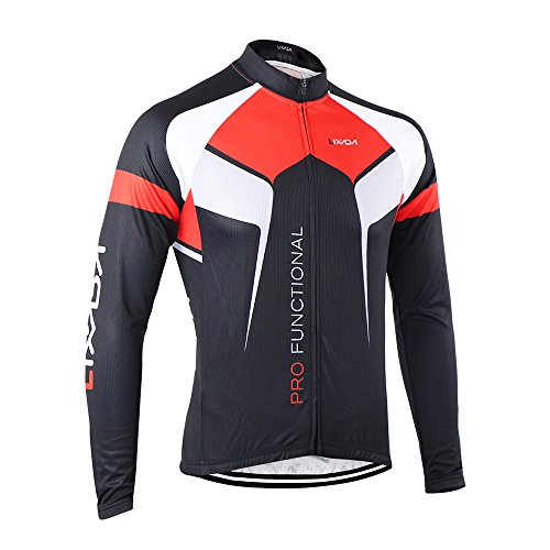 Lixada Frühling/Herbst Männer Radfahren Kleidung Set Fahrrad Anzug Outdoor Langarmtrikot+ Hose Atmungsaktiv Schnell Trocken - 2