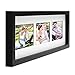 Produktbild PHOTOLINI Fotocollage-Bilderrahmen Modern, Schwarz, MDF-Objektrahmen, Bildergalerie-Rahmen Tief für 3 Bilder 10x15 cm, 3D-Rahmen mit Passepartout