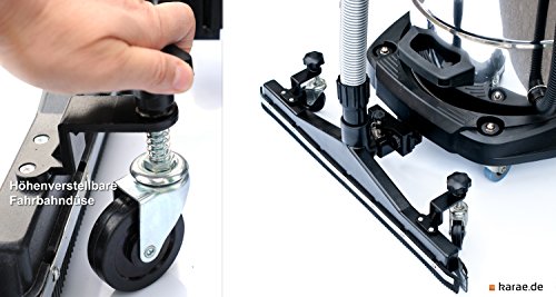 INDUSTRIESAUGER inkl. Fahrbahndüse, drei Schläuche, Saugschlauch-Längen 3 + 5 + 10 Meter, 100 Liter Edelstahl-Behälter, drei Motoren mit max 3.400 Watt / professioneller Industriestaubsauger für Werkstatt und Produktion, Sauger nass trocken, Nasssauger, Industrie-Staubsauger, Bodenflächen-Düse / Flächen-Bodendüse, Trockensauger, Mehrzwecksauger, Industrie Sauger - 3