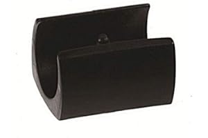 OL 4 pattini di bloccaggio della scocca/sedia pattini in plastica, nero, con 1 perno, per tubi tondi