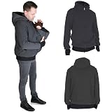 Samber 2 En 1 Multi Fonction Papa A Capuchon Kangourou Hommes Chandail Polaire Hommes Sweat A Capuche Veste Avec Porte Bebe Poche Papa Et Manteau Porte Bebe Automne Et Hiver Sac De Parentalite L Amazon Fr