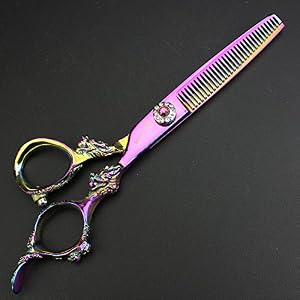 5.5 inch hair cut Japanese hairdressing scissors thinning scissors professional hairdresser hair pruning utensils - Image 5