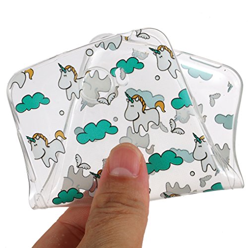 Yidaxing Funda Huawei Y5 II  Carcasa de Silicona Transparente Funda TPU Gel Carcasa Ultra Delgado Suave Funda Protectora Ligera Carcasa Blanda Flexible Caja Anti Rasgu  os Anti Choque con dise  o   nico -Unicornio