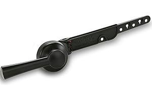 Korky 6034BP Strongarm Tank Lever Universal to Fit Front Angled Side Left and Right Mount Toilets, Matte Black, Simple Style