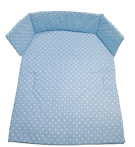 Cuddles Collection Cot Bed Set (Blue Polka Dot)