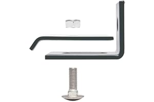 ZAUNDIREKT 10 Stück Montagewinkel RAL 7016 Anthrazit I Wandanschlusswinkel I Winkel I Verbinder I Mattenverbinder I Zaun I Gittermatte