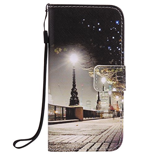 Feeltech Samsung Galaxy S7 Hülle PU-Leder und Brieftasche Bunte Muster Fall mit Magnetverschluss, Hybrid-Kickstand mit Stand-Funktion, schlagen Sie schützende weiche TPU Stoßstangenabdeckung und Kreditkartenhalter für Samsung Galaxy S7 Handgelenk Bügel-Buch-Art-Geldbeutel-Tasche mit 2 In 1 Berühren Sie Stift – London - 2