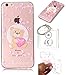 Produktbild Hülle iPhone 6S (4,7 Zoll) Hülle, Apple iPhone 6S (4,7 Zoll) Hülle TPU Case Schutzhülle Silikon Case,Niedliche Cartoon Malerei Durchsichtige Rückschale und TPU Bumper Handy Tasche Case Cover Etui für Apple iPhone 6S (4,7 Zoll) + Schlüsselanhänger (I) (6)