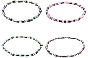 Healifty Fußkette Damen 4Er Set Mit Acrylperlen Leichtes Knöchelarmband Schmuck Für Alltag Freizeit Und Party