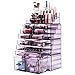 Produktbild Readaeer Make up Organizer mit 12 verstellbare Ebenen, Multifunktionale Aufbewahrungsbox (Lila)