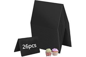 Armastuse Mini Lavagna,Segnaposto per Buffet, 26 Cartellini Prezzi,Tipo Numeri Tavoli Ristorante, Lavagnetta per la Festa di Nozze del Caffè a Buffet Gastronomico (Tipo V)