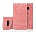 Produktbild Roreikes Samsung Galaxy S8 Hülle Flip Schutzhülle Zubehör Lederhülle mit Silikon Back Cover PU Leder Handytasche im Bookstyle Stand Das Prägemuster für Samsung Galaxy S8 (Rosa)