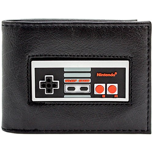 Preisvergleich Produktbild Nintendo NES Gummi-Abzeichen Schwarz Portemonnaie Geldbörse
