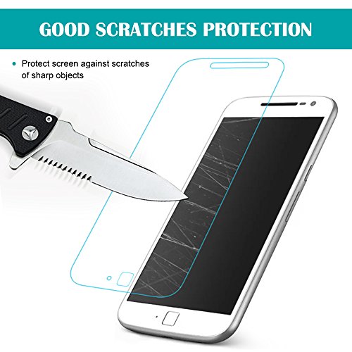 Fundas Protectora TPU para Moto G Plus 4th Generaci  n 5 5  con Protectore de Pantalla  AFUNTA 1 Pel  culas Protectoras de Cristal Templadas de Cobertura Completa  con 2 Carcasas Transparentes A Prueba De Choques Para Moto G4 Plus 5 5 Pulgadas