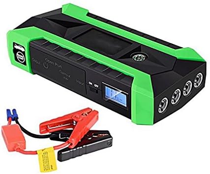 Jump Starter For 6L Petrol 4L Diesel - Car 600A Peak Car Battery Power Pack 12V Auto Charger Portable Starting Device,Green