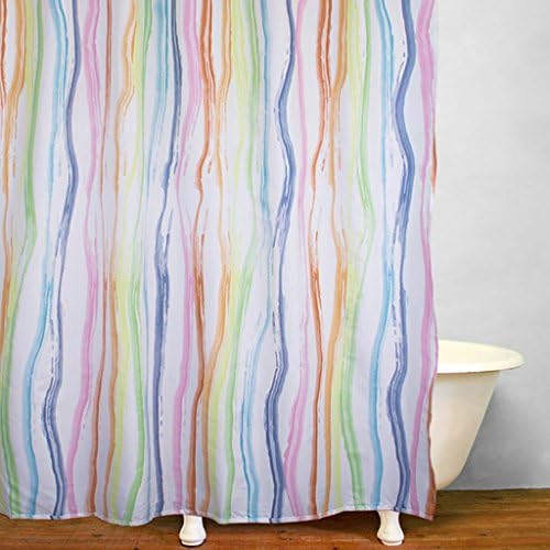 GFYWZ Color bars Printing Polyester Blackout waterproof shower curtains Bathroom Curtains cut off Hanging curtain , 180*200