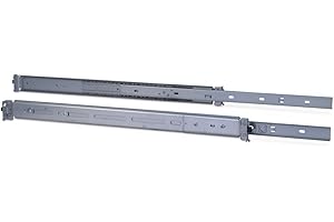 INTER-TECH Inter Tech 88887221 Teleskopschienensatz mit Variabler Einbautiefe von 500-800 mm Silber