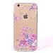 Produktbild Lonchee Apple iPhone 6 plus/6s Plus 5.5 Hülle,Bunte Muster Weich TPU Handy Hülle Durchsichtig Transparent Etui Cover Case Protective Shell Soft Schutzhülle Telefon Kasten für Apple iPhone 6 plus/6s Plus 5.5 – Pinke Rose