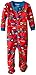 Hatley Baby Boys 0-24m Footed Coverall Farm Tractors Footies, Red, 0-3 Months