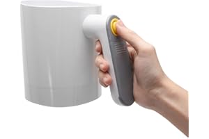 DASNTERED Tamiz de harina eléctrica, tamiz de herramienta de horneado de malla de acero inoxidable con pilas, coctelera de malla de acero inoxidable