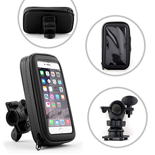 Fahrradhalterung Halter Lenkradhalterung Bike Holder mit wasserdichter SchutzhÃ¼lle Tasche Universal fÃ¼r Smartphones, Handy, Navi, GPS ! Halterung 360 Grad drehbar / verschiedene TaschengrÃ¶ÃŸe : LARGE