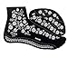 HENNA TATTOO STENCILS for FEET No. 404 - 2 Large Sheet Indian Mehndi Stencills, one for each foot , single use - suitable for Henna Tattoo Glitter Tattoo and Airbrush Tattoo S404
