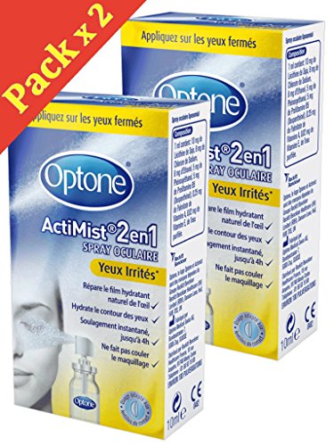 OPTONE ACTIMIST 2 en1 Solution OCULAIRE Yeux Irrités - Lot de 2 x 10ml YI