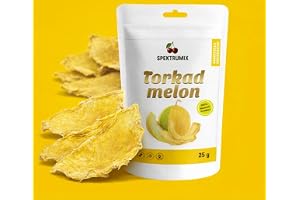 Torkad Melon - 100% Naturligt Fruktsnacks, Utan Tillsatser